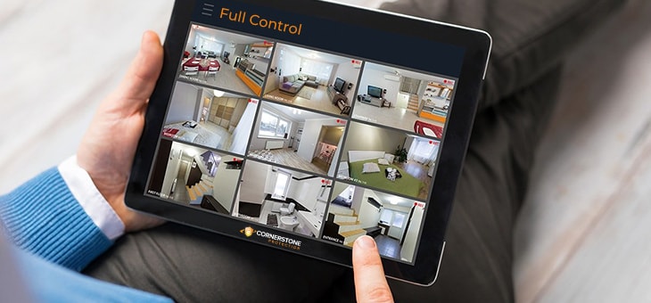 full control of your house with mobile app cornerstone protection
