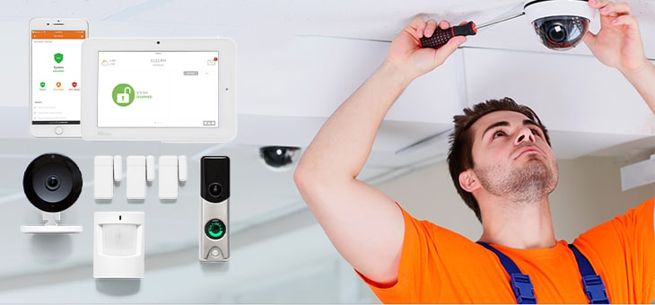 professional outdoor wireless home security cameras installation cornerstone protection