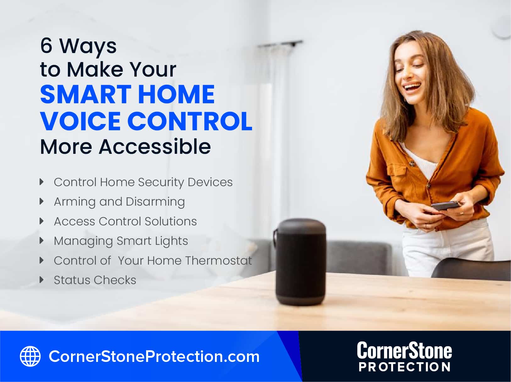 smart home voice control systems cornerstone protection