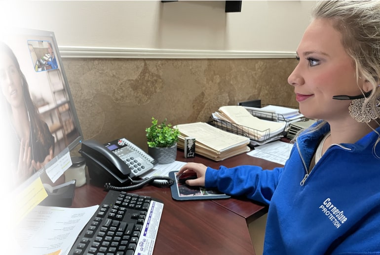 remote customer support cornerstone protection-min