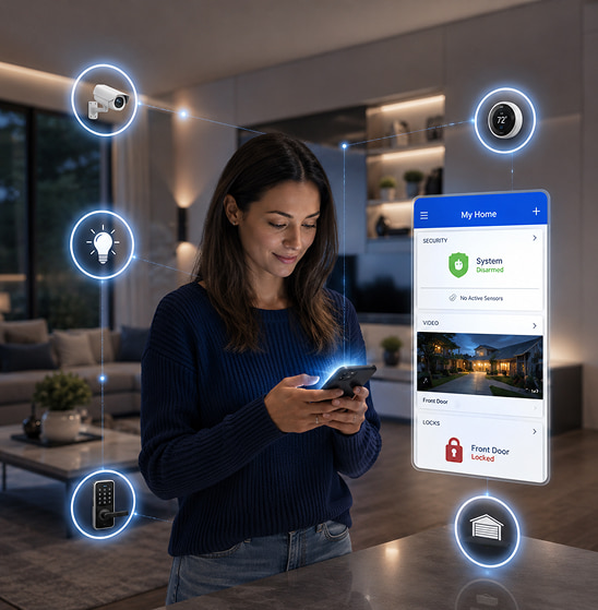 security and home automation from your smartphone cornerstone protection lexington ky